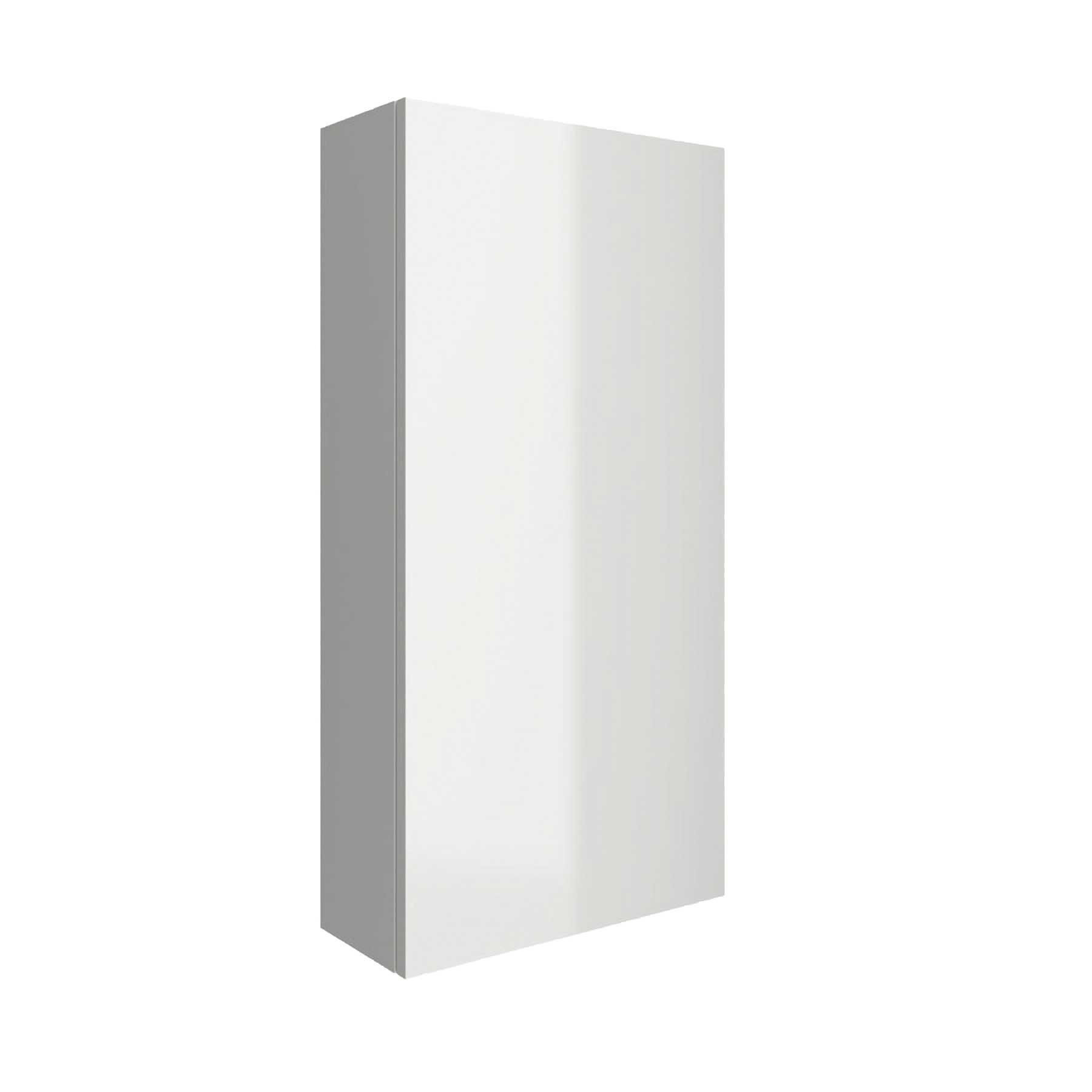 Meuble module salle de bain ALLIANCE 400 réversible 1 porte blanc BRILLANT 400 x 800 x 162 mm - Réf:22824