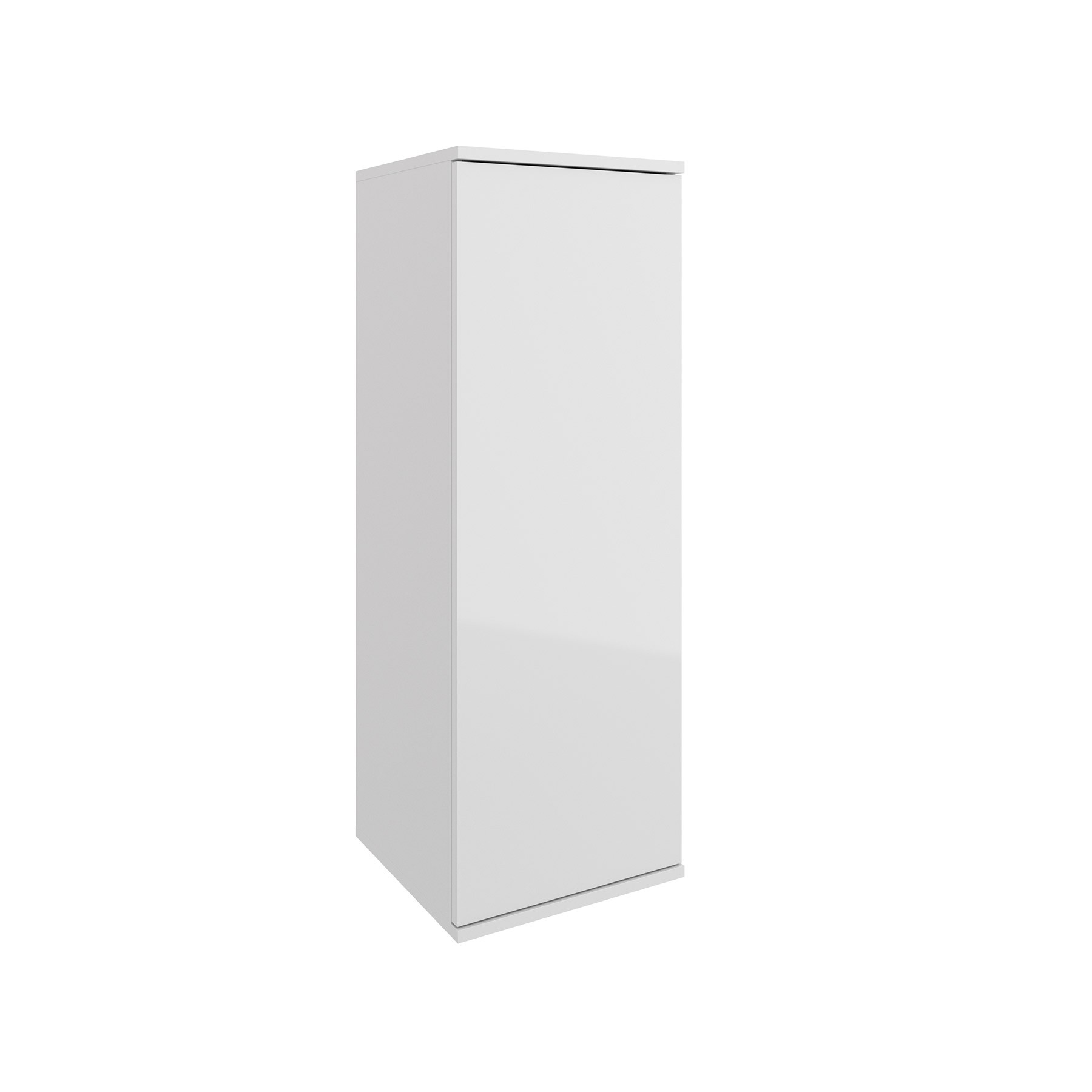 Meuble module salle de bain ALLIANCE 1000 réversible 1 porte blanc BRILLANT 352 x 1000 x 36 352 mm - Réf:24588