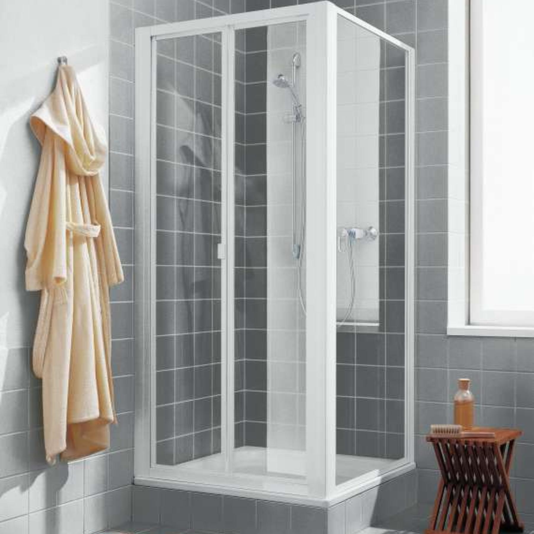 Paroi de douche repliable ROTH CADA CAFTD largeur 70cm hauteur 190 cm blanc verre clair