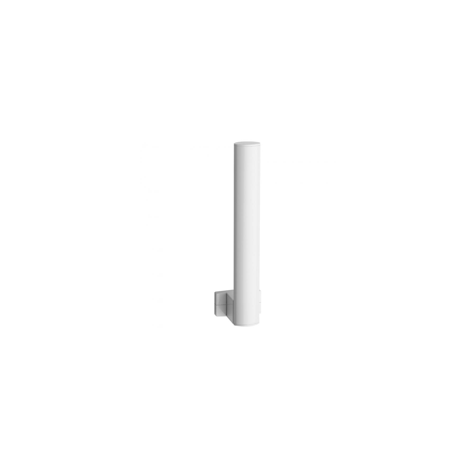 Réserve papier WC 2 rouleaux 265x70x675 mm tube aluminium époxy blanc Ø 38x25 mm