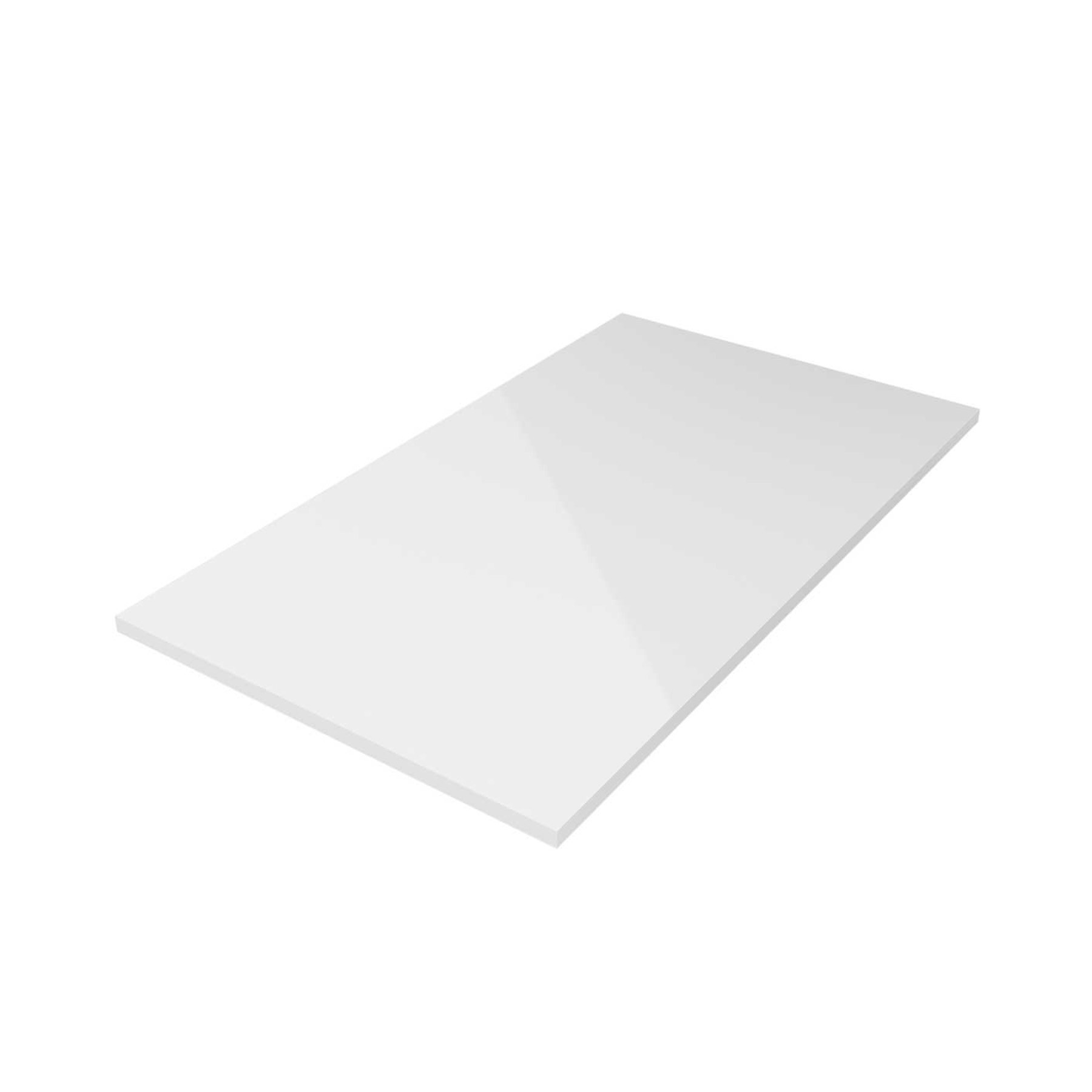 Plan vasque à découper Gamme PRO SALGAR 600 blanc BRILLANT 16 mm - Réf:22960