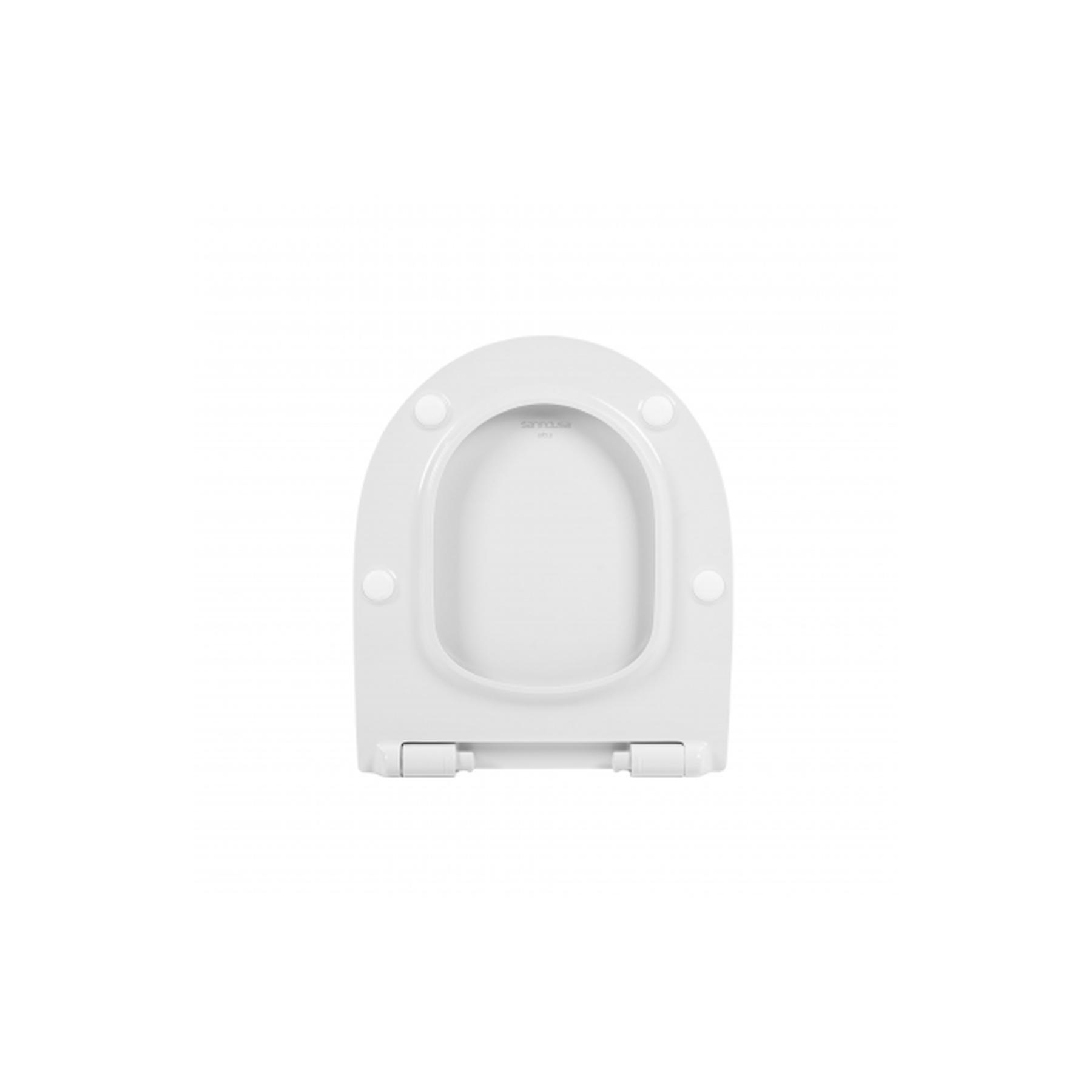 Abattant WC extra plat UrbY easyclip slow close frein de chute couleur blanc et chrome    