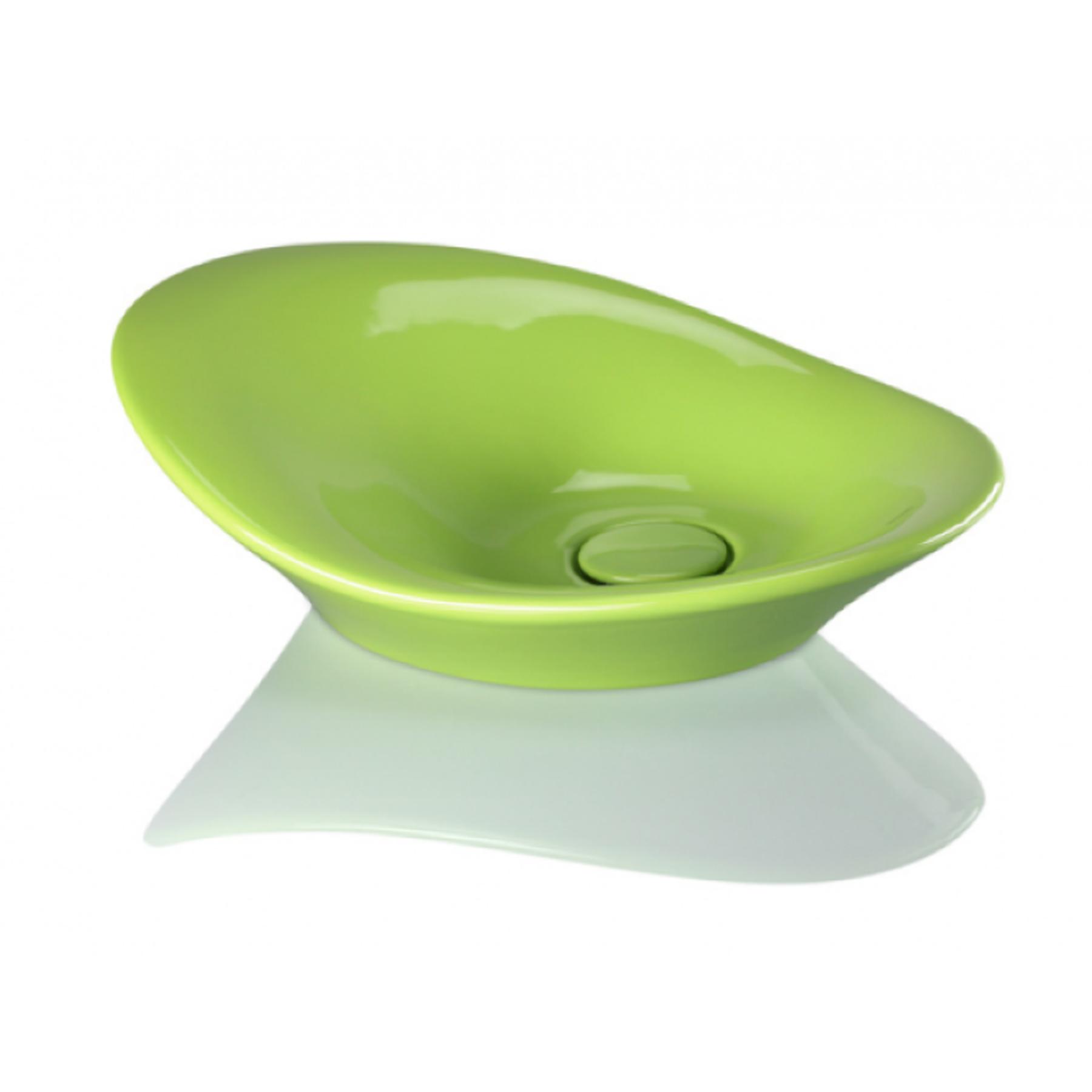 Vasque design a poser sur plan Morfys couleur vert    