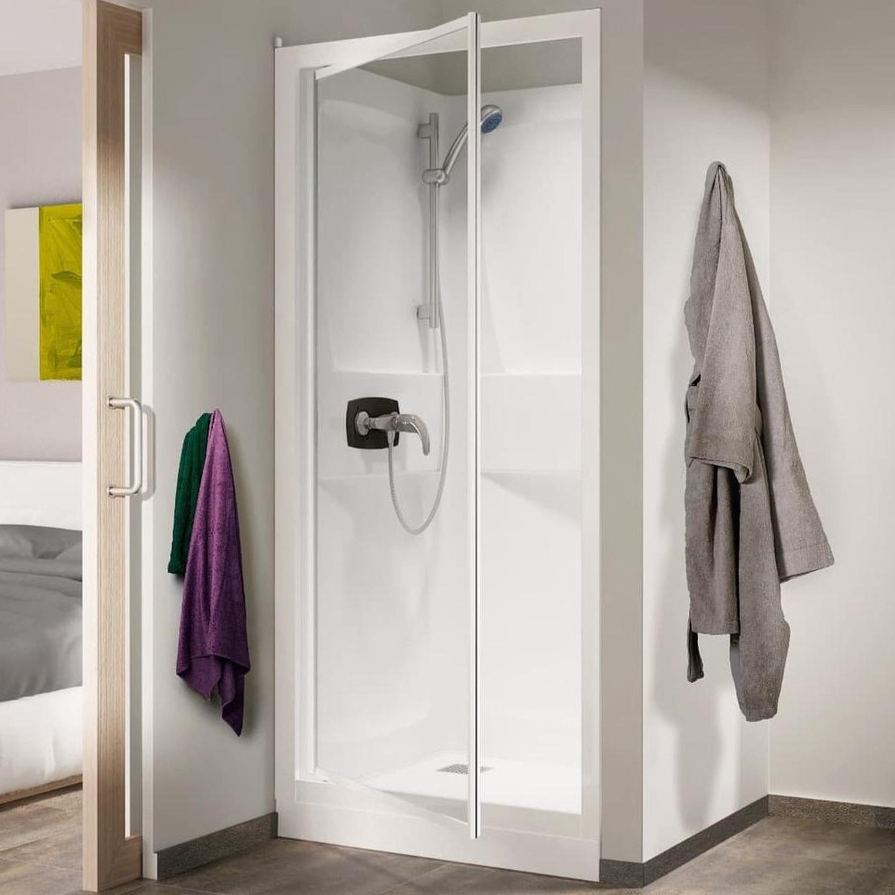 Cabine de douche Kinedo Glass 90x90 niche H de bac 9 cm