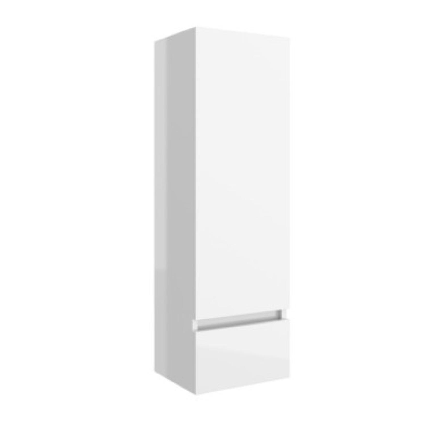 Meuble module de salle de bains Gamme PRO SALGAR INFINITY 1 porte 1 tiroir blanc BRILLANT 300 x 940 x 240 mm - Réf:23784