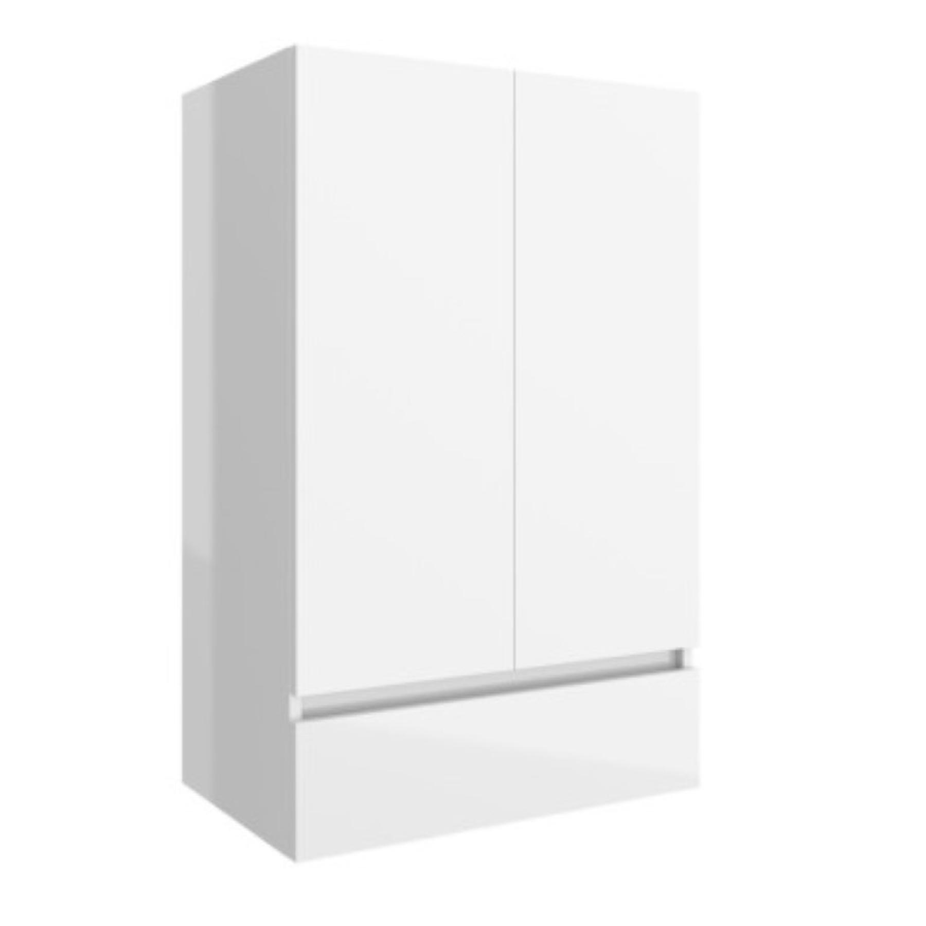 Meuble module de salle de bains Gamme PRO SALGAR INFINITY 2 portes 1 tiroir blanc BRILLANT 600 x 940 x 240 mm - Réf:23788