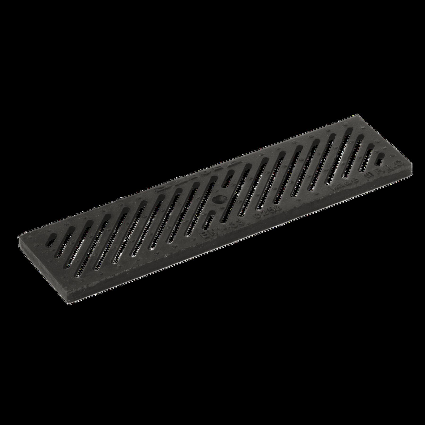 Caniveau PEHD 1000x130x75mm + grille fonte B125